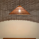 Wicker pendant lamp