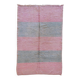 Pink and Green Berber Rug - 232 x 152 cm