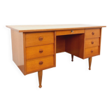 Vintage Scandinavian style executive desk in teak from the 60s