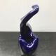 Ancient vase blue ceramics vintage swan shape