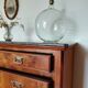 Louis-Philippe Commode (19th century) Walnut Burl Saint Anne Marble