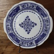 Plat de service/ plat à gâteaux en faïence fine de Gien Terre de fer
