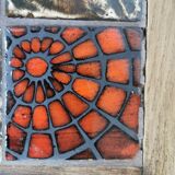 Pair of ceramic and metal nesting tables 1970