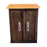 Small industrial metal storage unit.