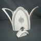 Art Deco coffee maker porcelain Limoges silver decoration around 1930