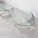 Vintage propellor coffee tables by Knut Hesterberg, 1960s - set of 2