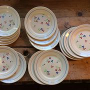 Set of 9 plates and 9 dessert plates Lunéville