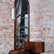 Czech Art Deco Dressing Mirror in Walnut, 1930s