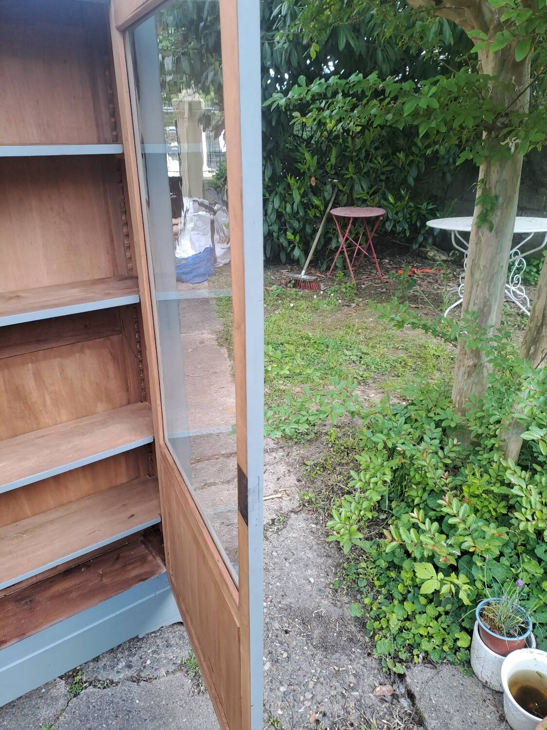 Armoire une porte vitrée  fin 19ème