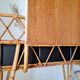 Vintage Rattan and Bamboo Hairdresser with Mirror – 1960s