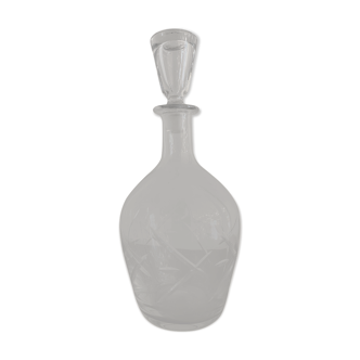 Carafe in numbered, blown and cut crystal