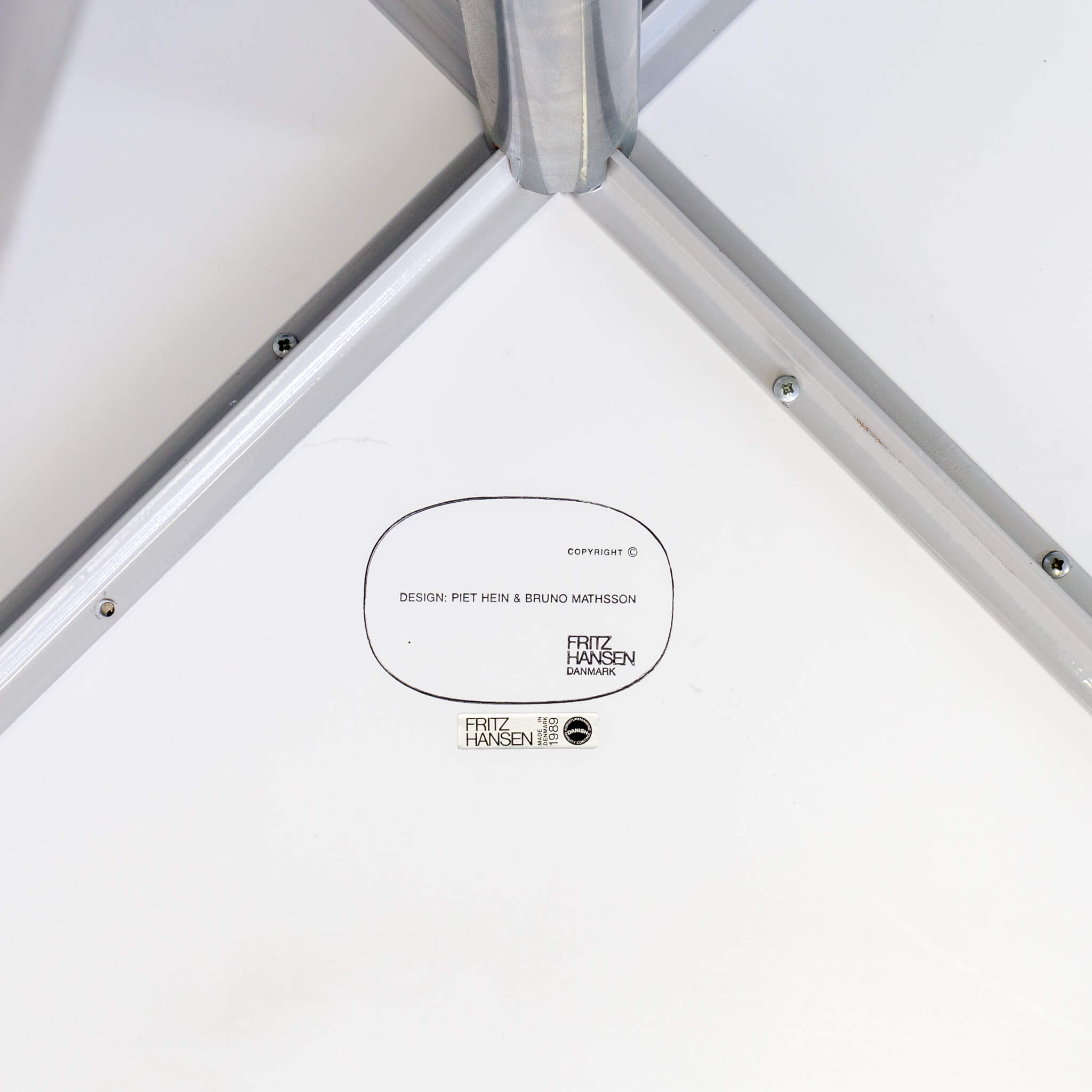 Piet Hein superellipse dining table for Fritz Hansen