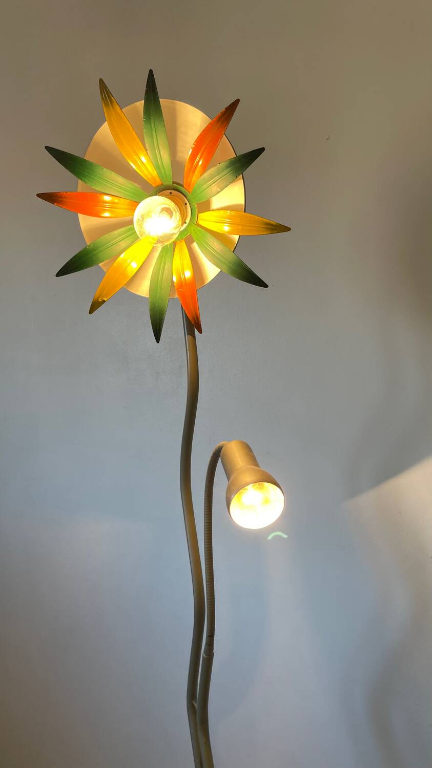 Italian flower head floor lamp circa 1970