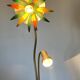 Lampadaire italien à tête de fleur vers 1970