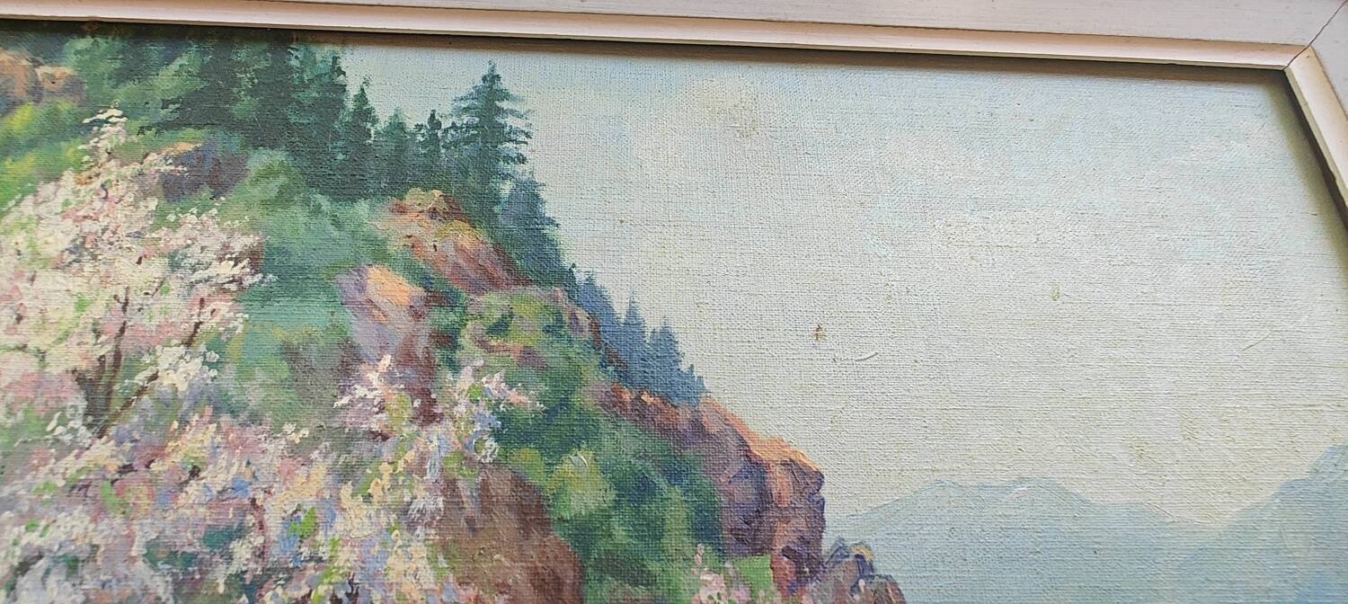 Oil painting signed E. Moutie