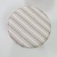 Vintage pouffe with stripes, ottoman style, footrest for armchair.