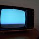 Télévision vintage minivox jaune