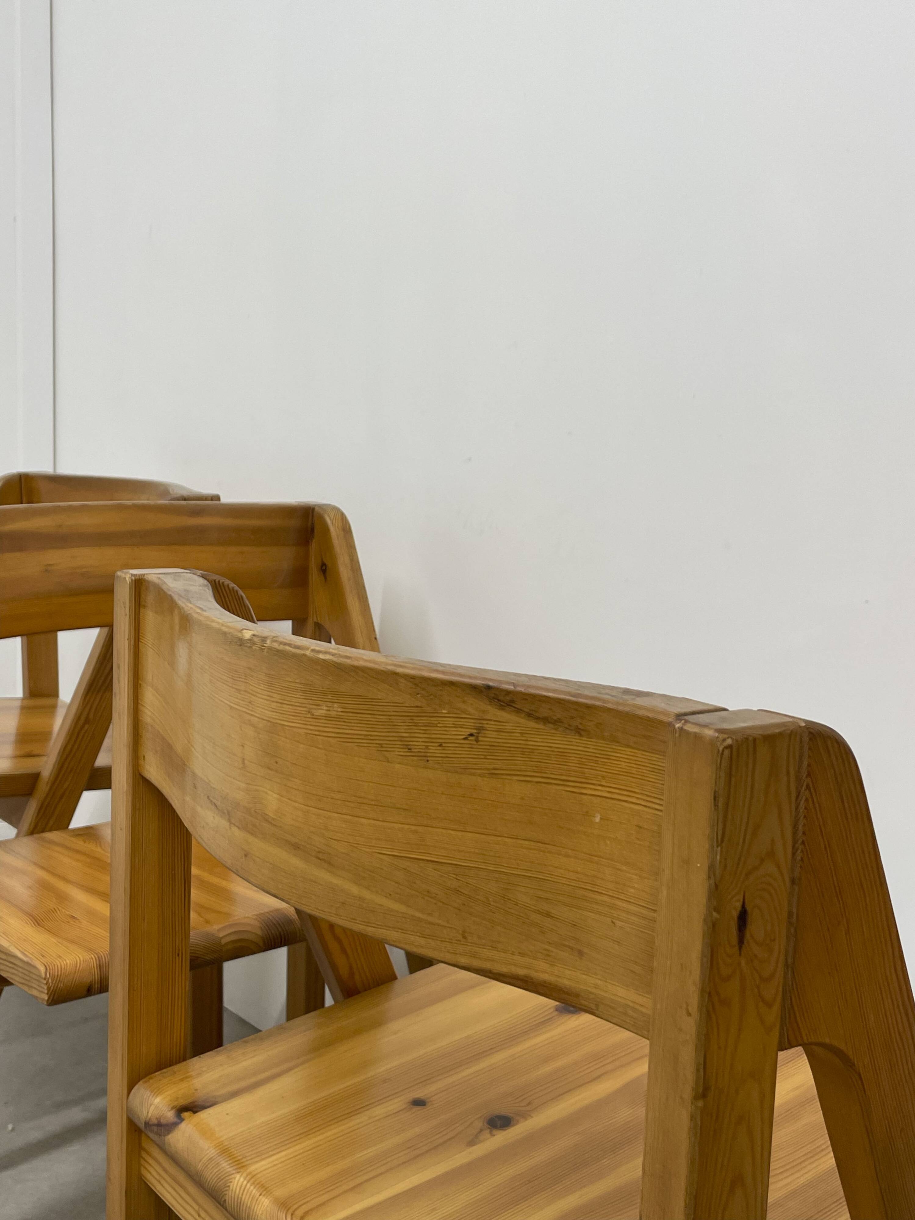 4 Fyrkat chairs, Nissen & Gehl, Denmark, circa 1970