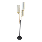 Black and gold metal floor lamp 1960