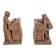 Resin Teacher and Student Bookends from Henzo, 1950s, Set of 2