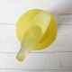 Mid-century Glass Lemon Patterned Yellow Jug / Limoncello Carafe / Italy