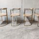 Vintage brass dining room set by Belgochrom, 1970s