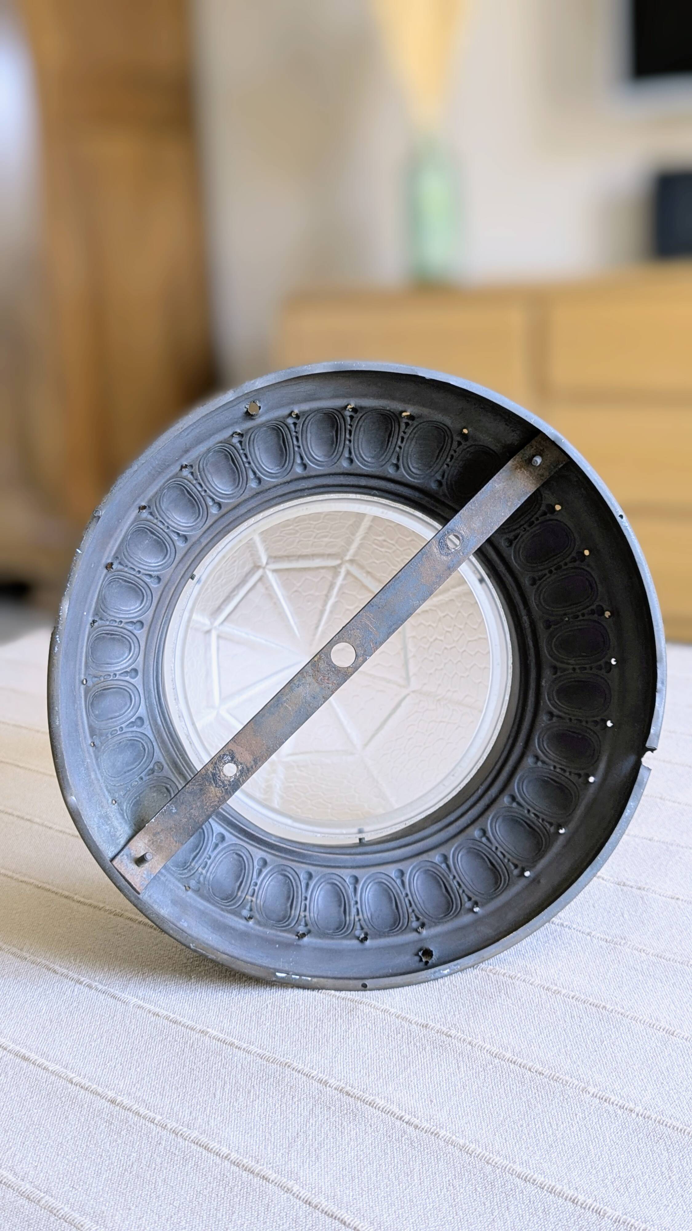 Plafonnier art déco Peau de croco (L-0183-1)