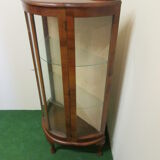 English art deco walnut showcase