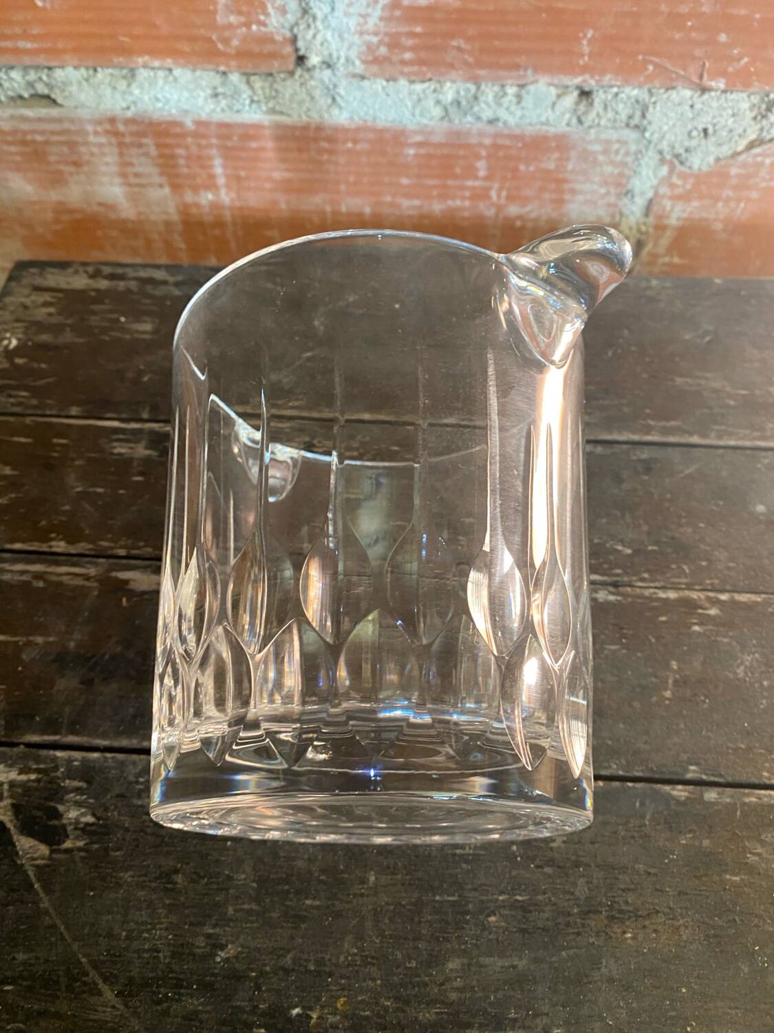 Crystal Ice Bucket Mold + Vintage Handle #D469