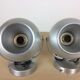 Set of 2 wall lamps eyeball brushed aluminum 70s space age