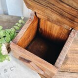 Olive wood salt box