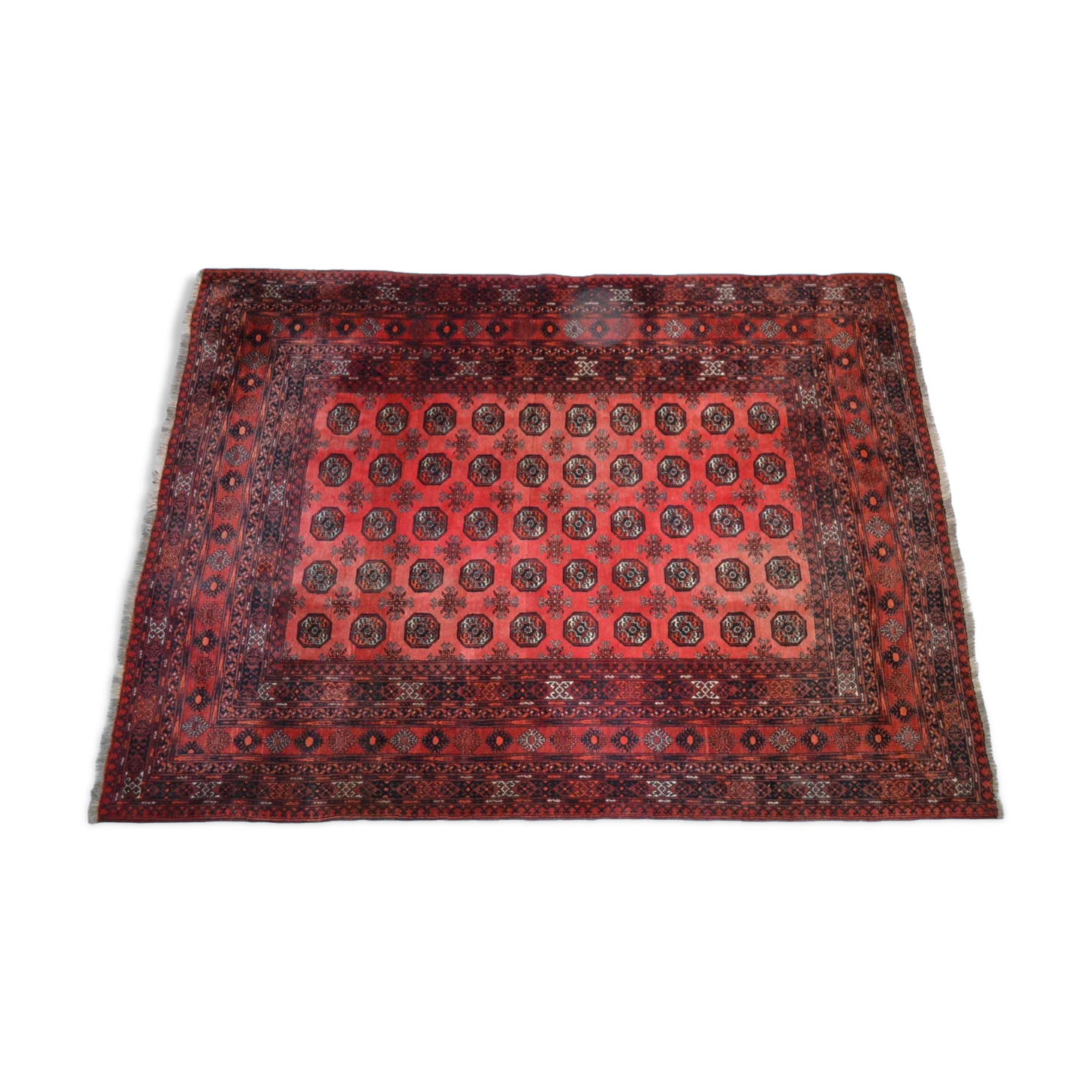 Tekké carpet, 205 cm x 280 cm, Turkmenistan, Wool, Perfect Condition, Circa 1980