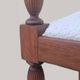 Directoire style armchair in solid wood – Openwork back/rest and sabre legs