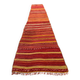 Old Turkish narrow Kilim Runner 320x53 cm shabby chic, vintage kelim