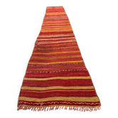Old Turkish narrow Kilim Runner 320x53 cm shabby chic, vintage kelim