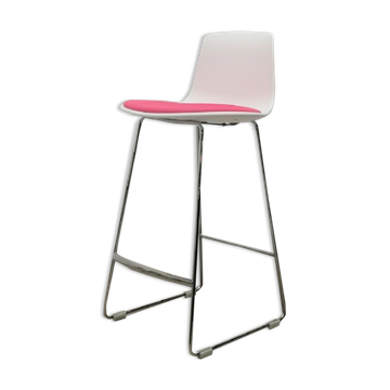 Enea Lottus high stool white pink
