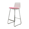 Tabouret haut enea lottus blanc rose