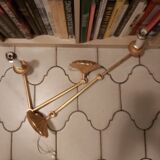 Pair of gilded bronze wall lamps