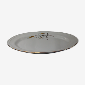 Service dish Wheat cob decor - Manufacture Royale - Porcelain