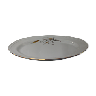 Service dish Wheat cob decor - Manufacture Royale - Porcelain