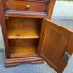 Nightstand, accent furniture in solid wood with drawer and door, 1980.