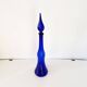 Bouteille, carafe italienne Empoli bleue