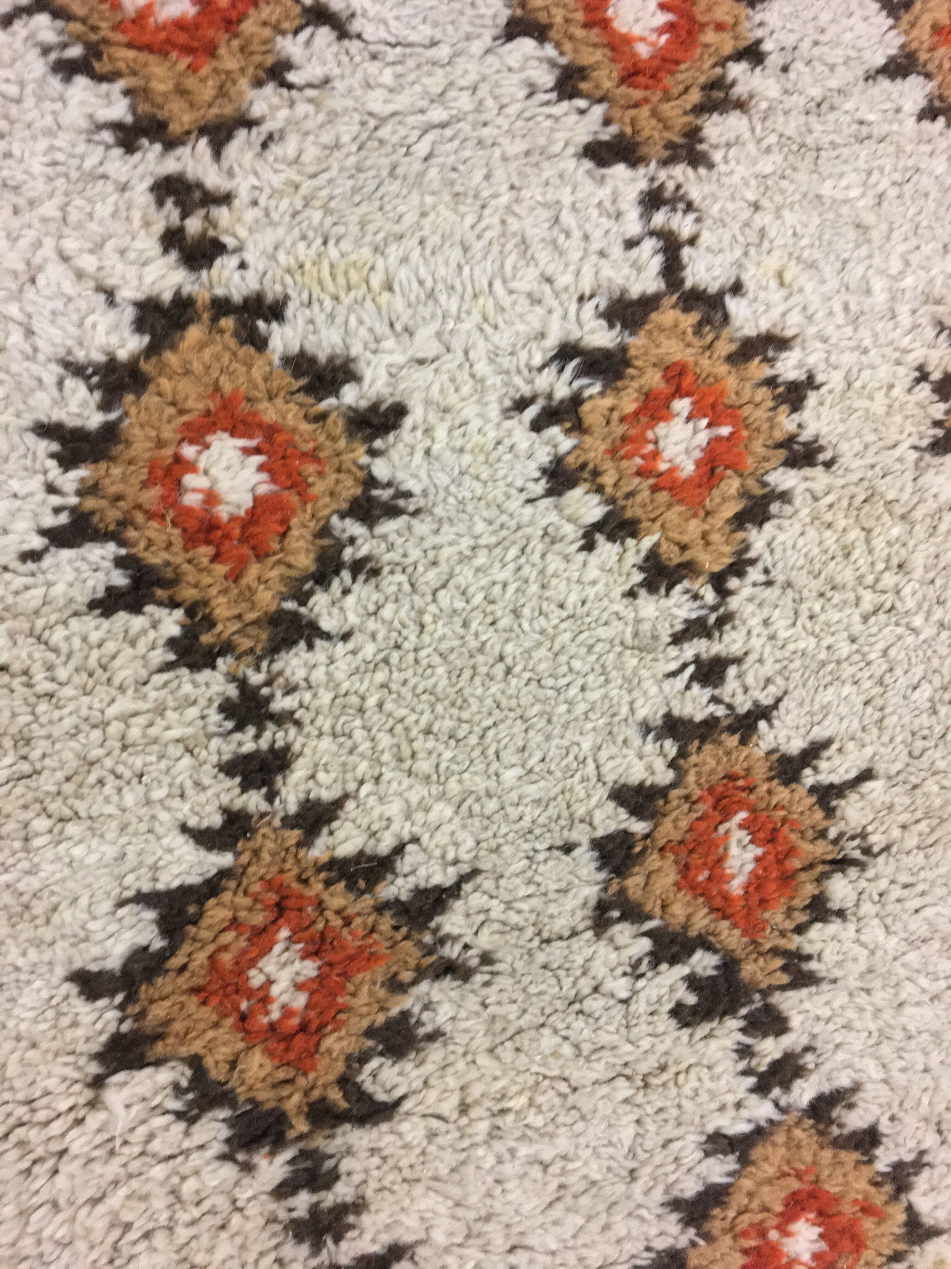 Pure boujad hand knotted wool rug