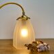 Vintage tulip walker in frosted glass