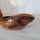Sarreguemines / Saucière en forme poisson en céramique Barbotine
