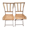 Paire chaises jardin années 1920