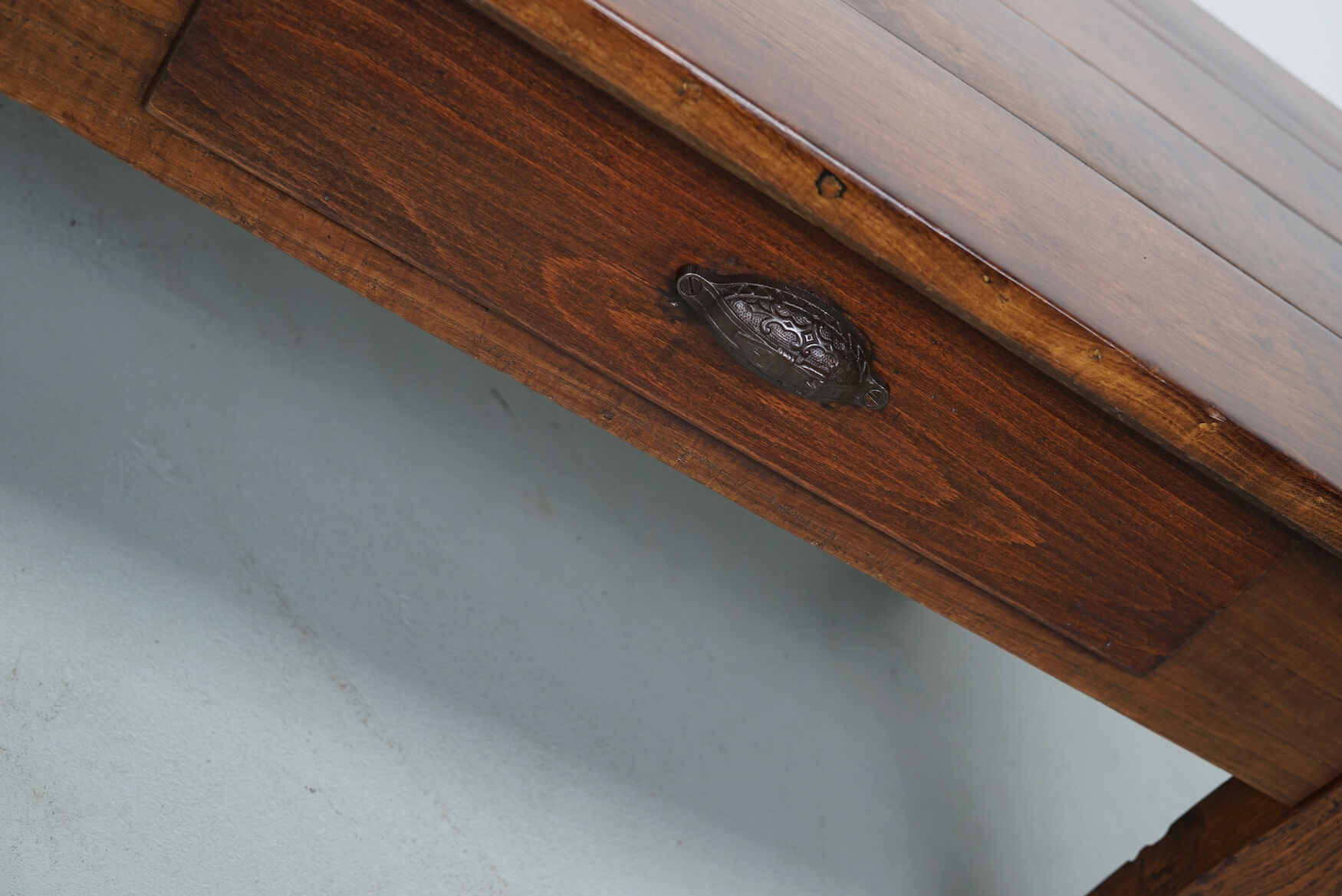 Rustic oak coffee table french 19th century farmhouse