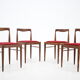 1970s Set of 4 Minimalist Dining Chairs by Drevotvar, Czechoslovakia