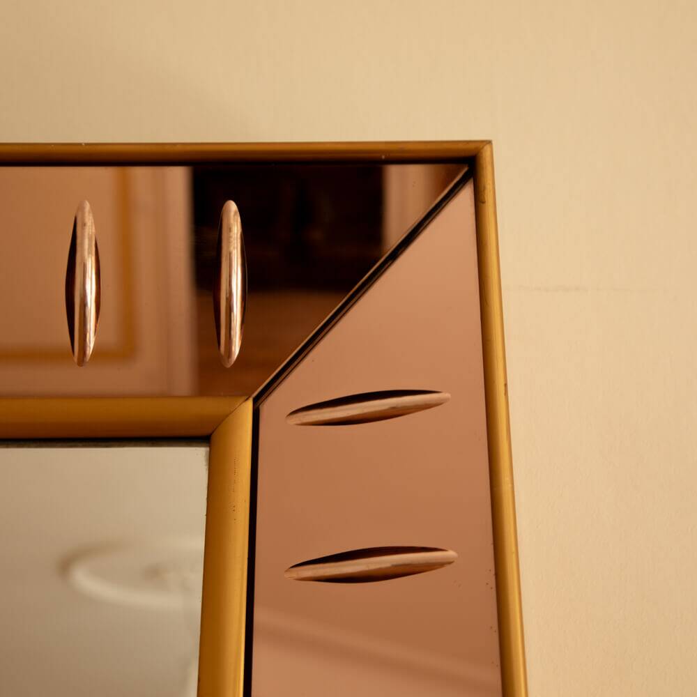 Italian floor mirror by Cristal Art, Italy 1960s