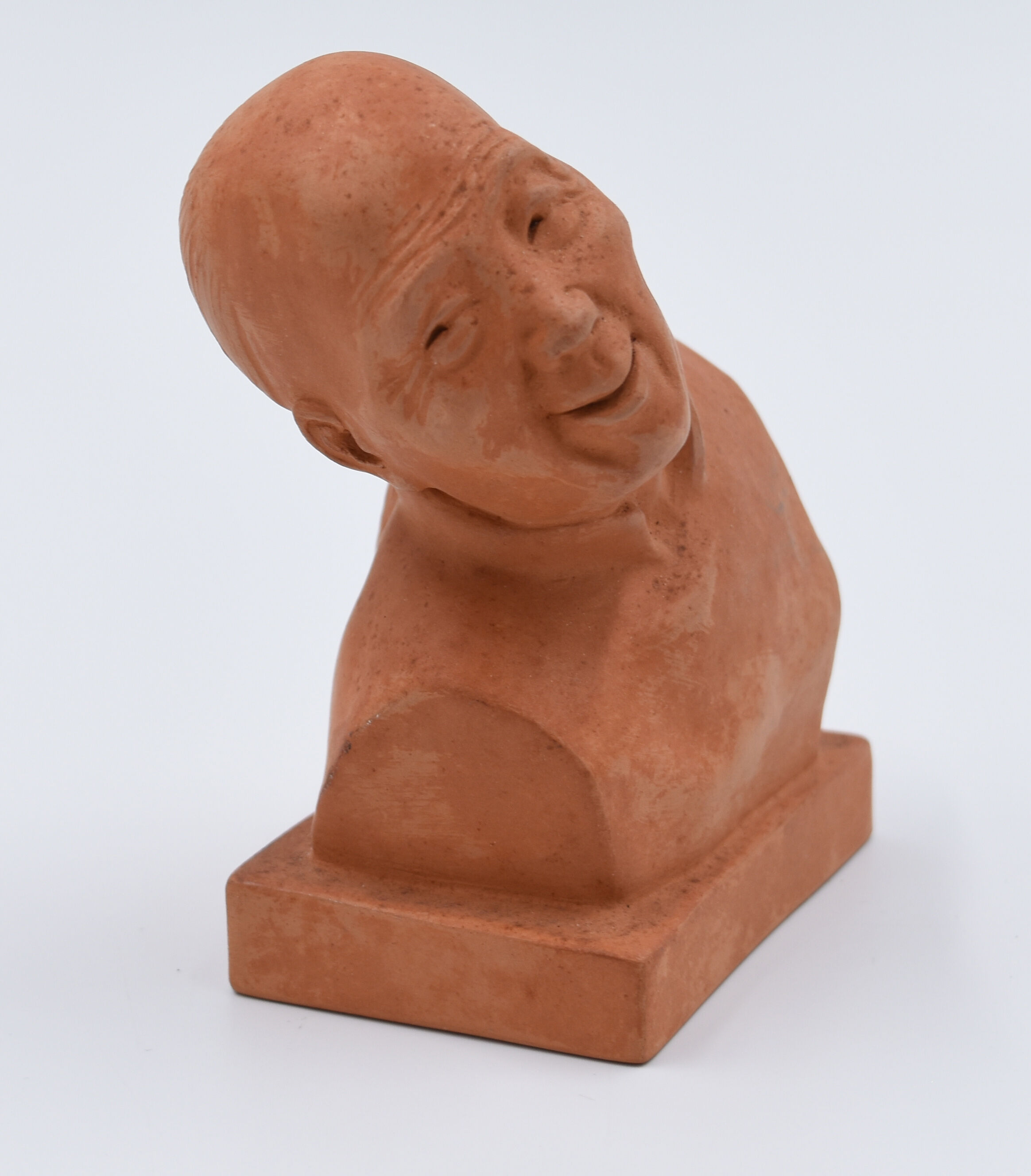 Gaston hauchecorne sculpture bust terre cuite "chinese thinker" art deco 1930